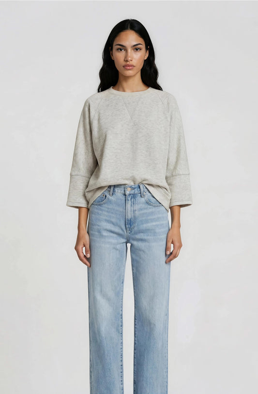 Oversized Side Slit Dolman Top