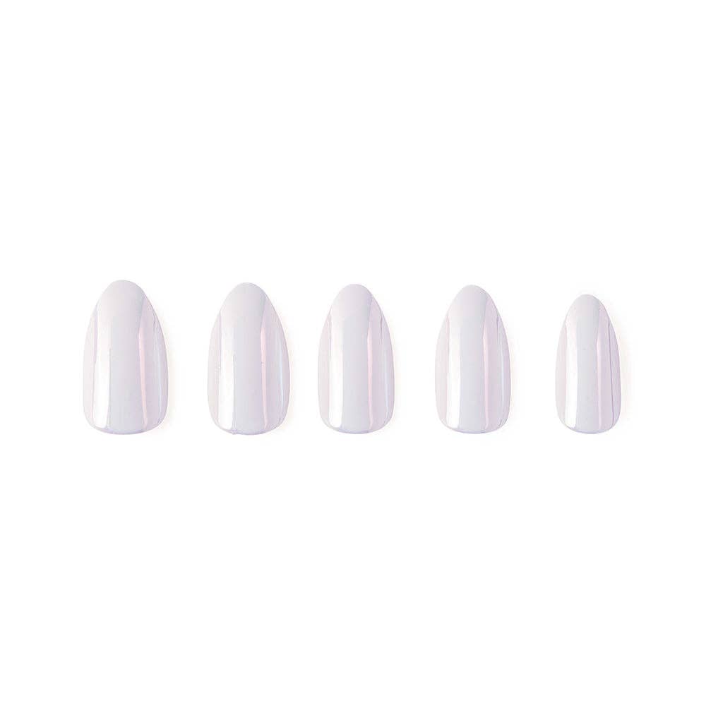 Moonlight Press-On Nails | Pearlescent White