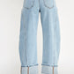 Barrel Cuffed Jeans