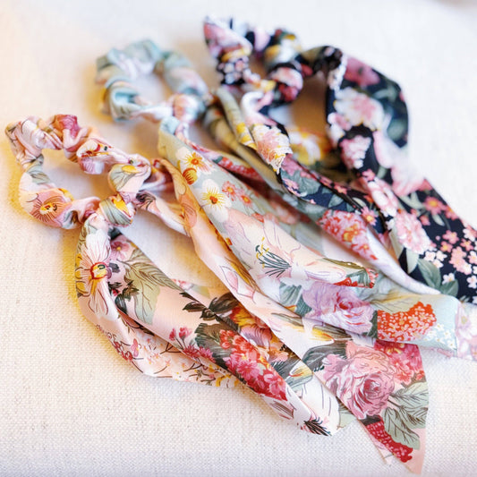 Garden Party Scarf Scrunchies