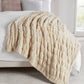 Luxury Heavyweight Ruched Throw Blankets