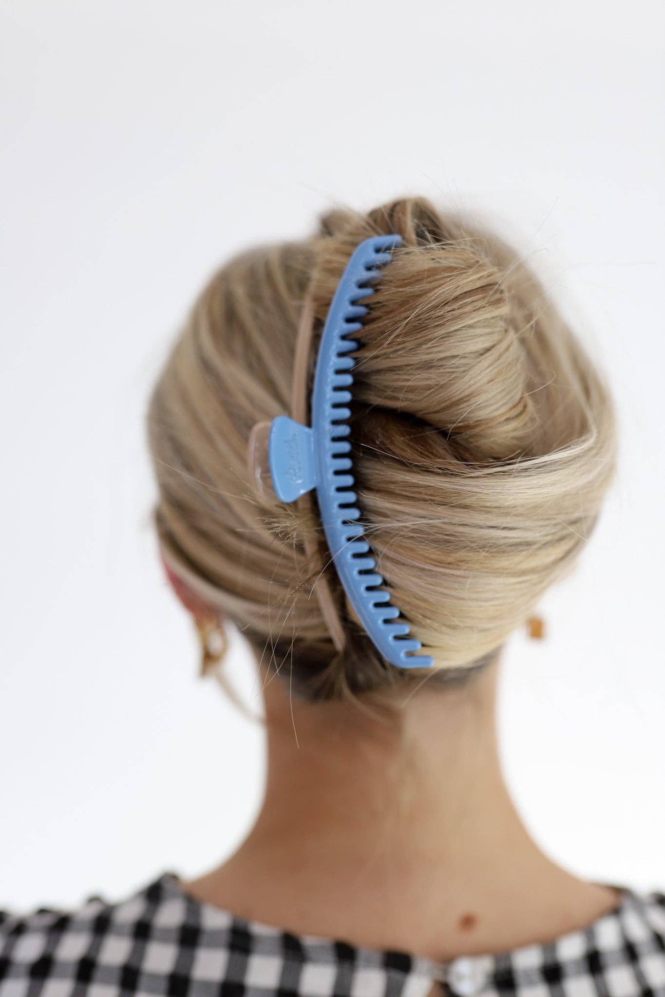 Kaxi Hair Clip I White + Brown