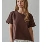 Everyday Essential Cotton Tee I Cocoa