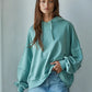Vintage Wash Teal Hoodie