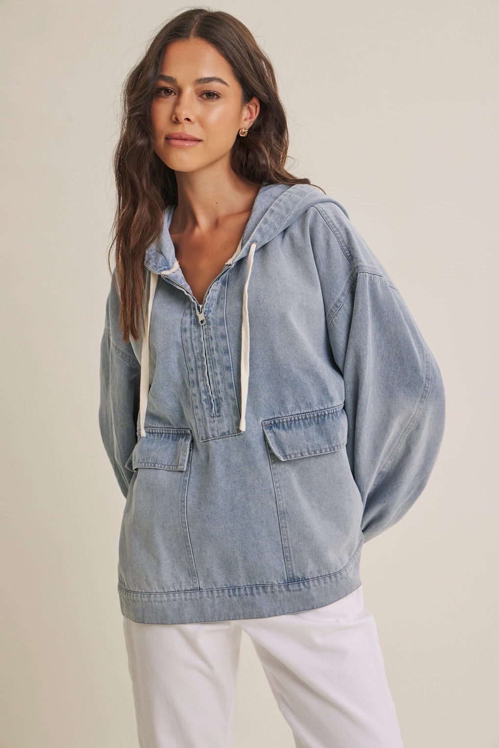 Weekend Wash Denim Hoodie