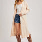 Longline Open Front Cardigan