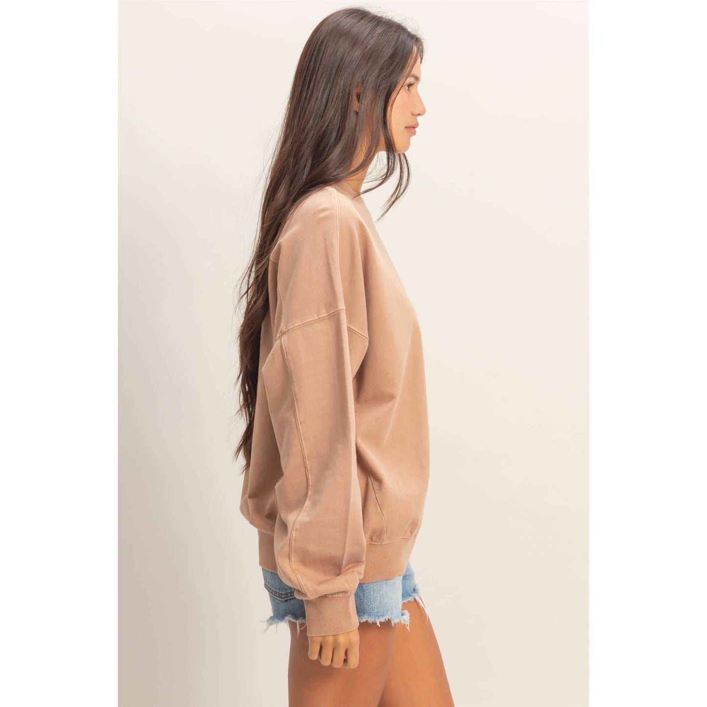 Ribbed Crew II Taupe