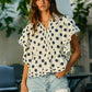 Polka Dot Pintuck Blouse