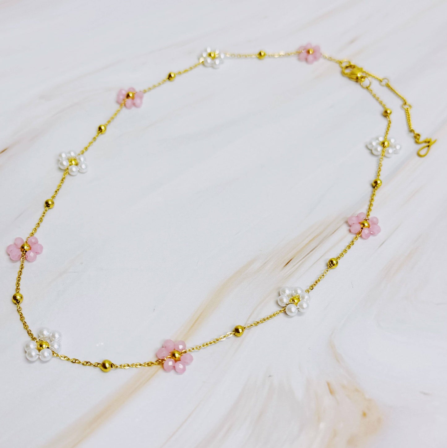 Petal Pearl Bloom Necklace
