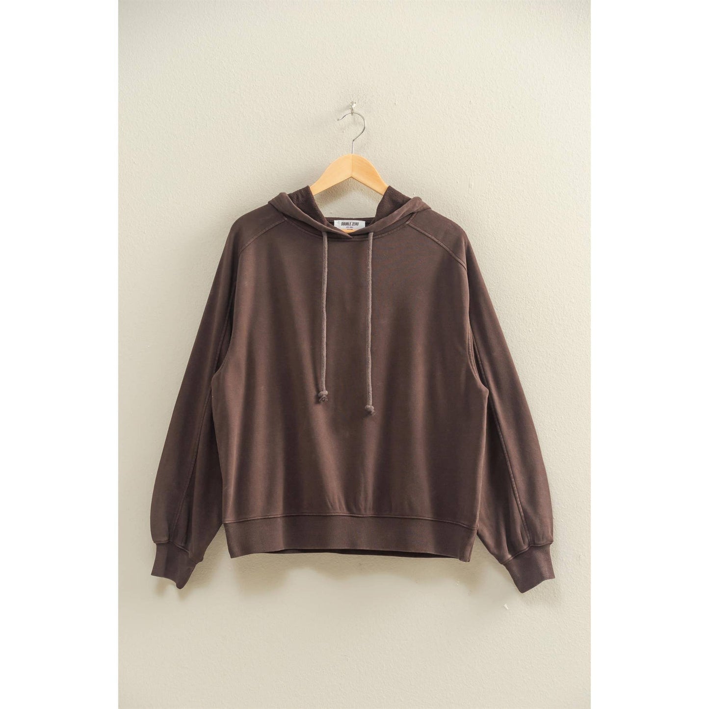 Mineral Wash Seam Hoodie I Taupe