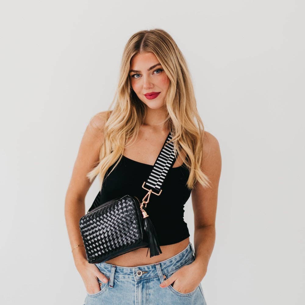 Woven Checkered Bag