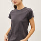 Charcoal Blue Basic Tee