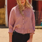 Pink Combo Striped Blouse