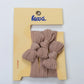 Bow Slick Back Hair Ties