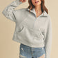 Easy Going Half Zip - Heather Grey