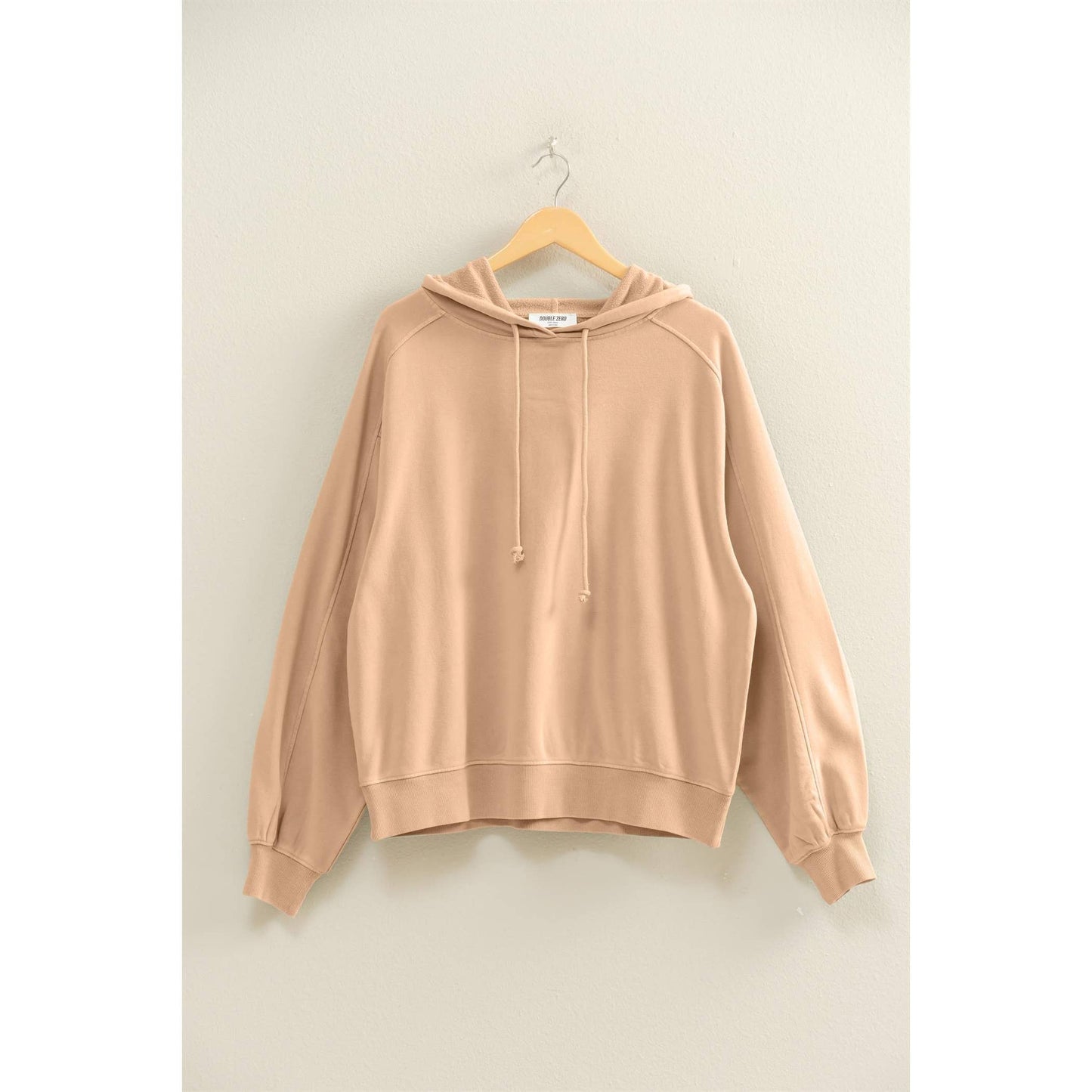 Mineral Wash Seam Hoodie I Taupe