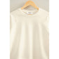 Soft + Slouchy Raglan Pullover I White