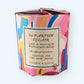 Gift Wrap Candle - Happy Abstract