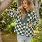 Checkered Fleece Jacket