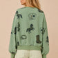 Sage Rodeo Print Sweatshirt