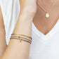 Simply Chic Bracelet Trio I Pewter & Gold