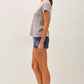 Charcoal Blue Basic Tee