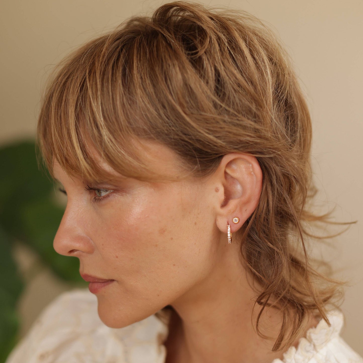 Crystal Hoop Earrings