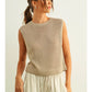 Sleeveless Knitted Top