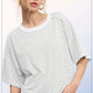 Basic Striped Drop Shoulder Top