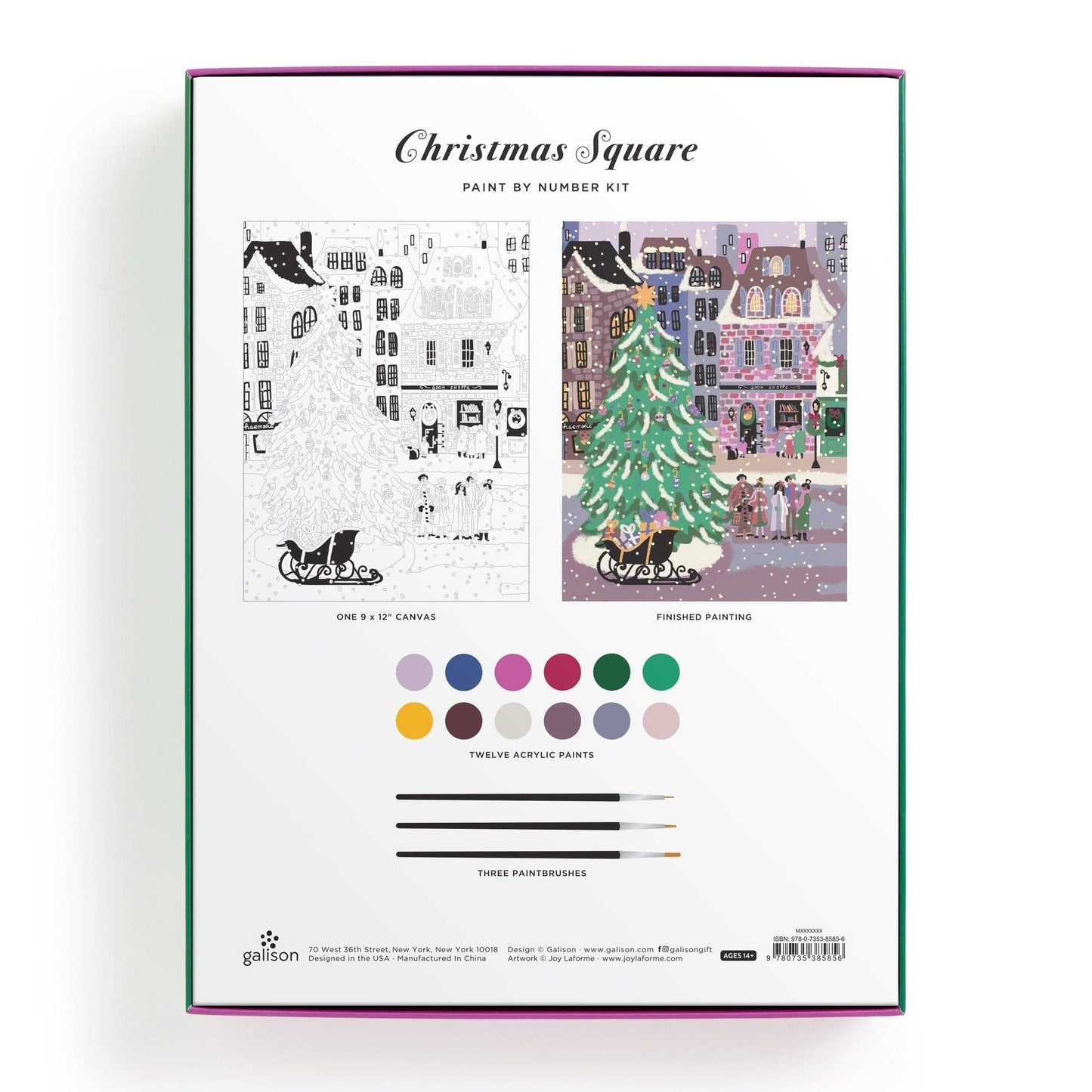 Holiday Paint-By-Number Art Kit
