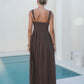 Mocha Polka Dot Midi