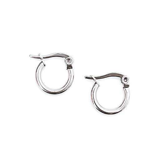 Elik Silver Hoop Earrings