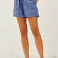 Everyday Easy Drawstring Shorts I Blue