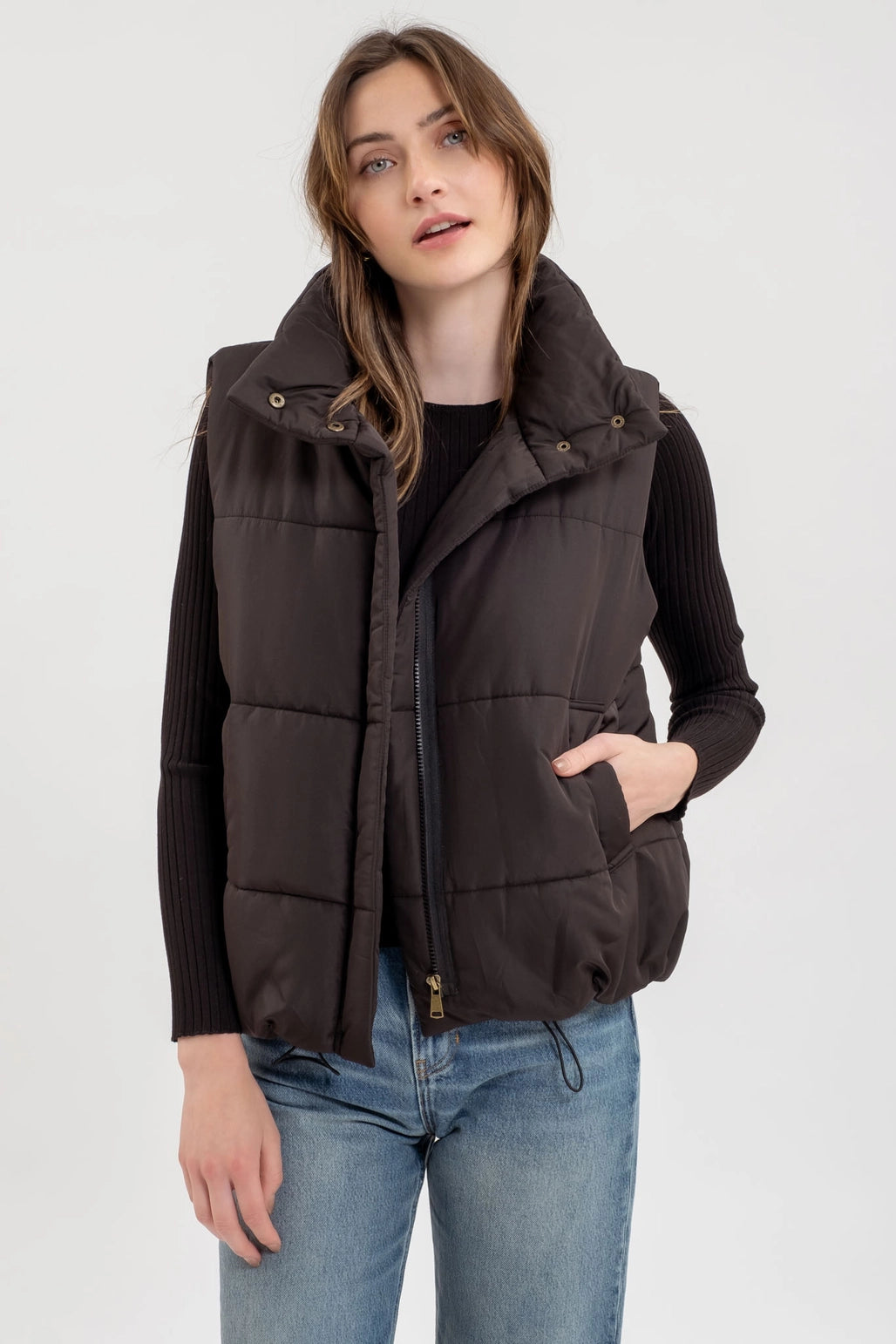 Black Puffer Vest