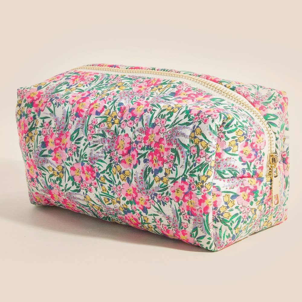 Floral Cosmetic Pouch