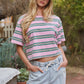 Vintage Washed Striped Cotton Tee