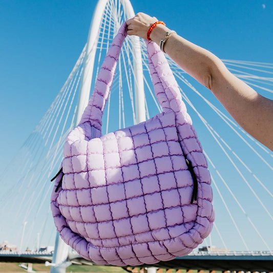 Lavender Oversized Hobo Bag