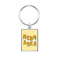 Nebraska State Love Keychain