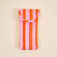 Puffy Sunglasses Case I Sicily Stripes Pink
