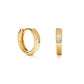 Crystal Huggie Hoop Earrings