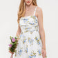 Floral Pleated Babydoll Dress