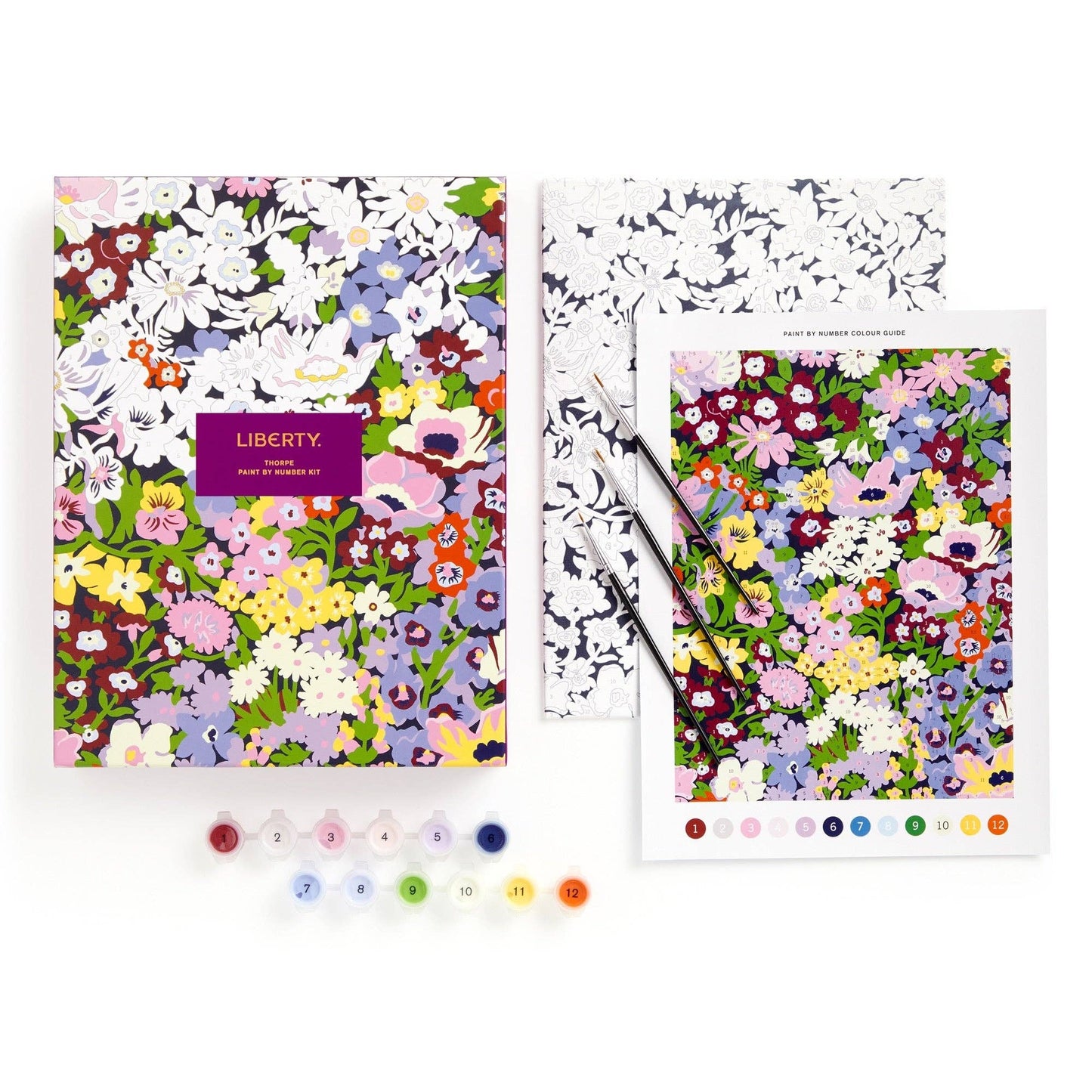 Floral Paint by Number Kit