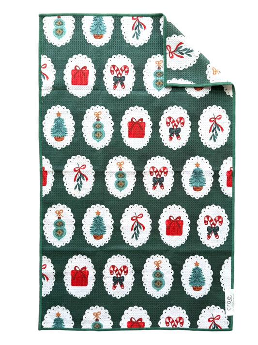 Christmas Stamps: Double-Sided Hand Towel