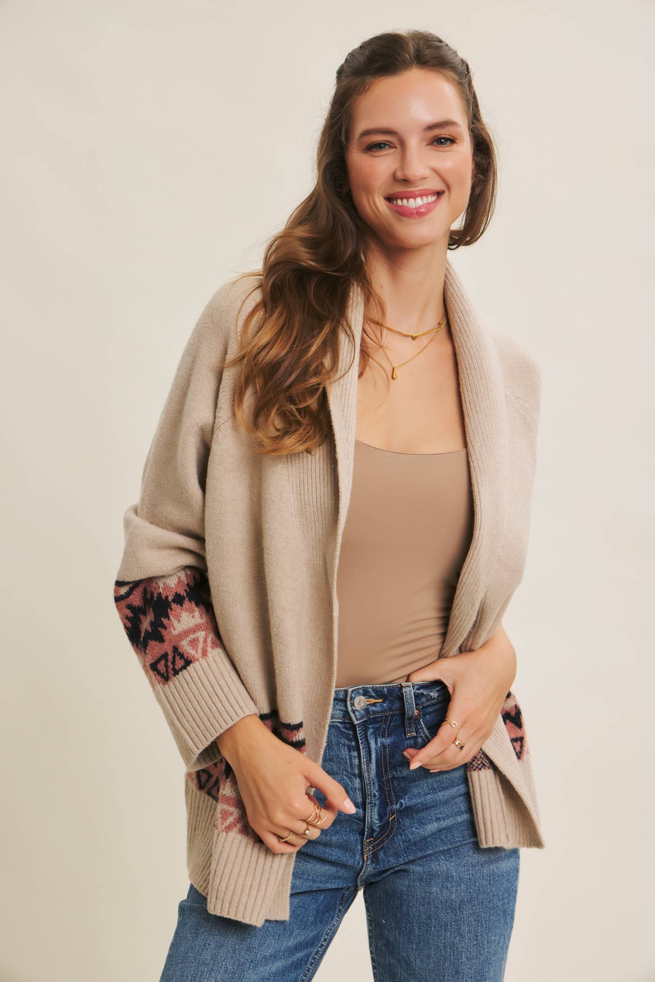 Western-Inspired Aztec Cardigan