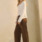 Wide Leg Mineral Wash Pants