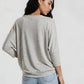 Oversized Side Slit Dolman Top