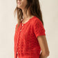Pointelle Crochet Cardigan
