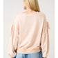 Vintage Wash Bow Sweatshirt