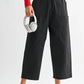 Black Wide Leg Cropped Pants