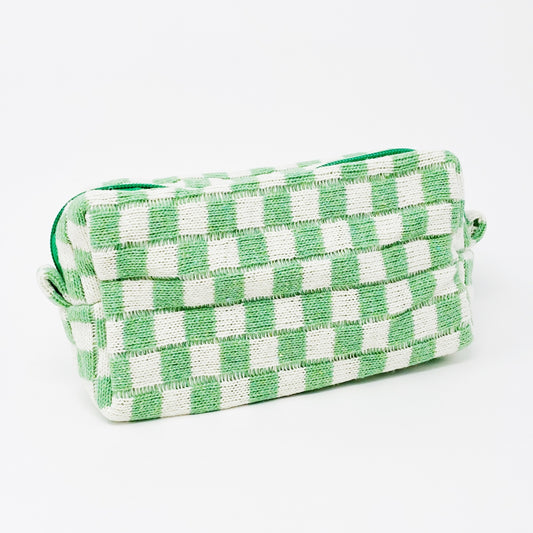 Check Yourself Cosmetic Bag - Green